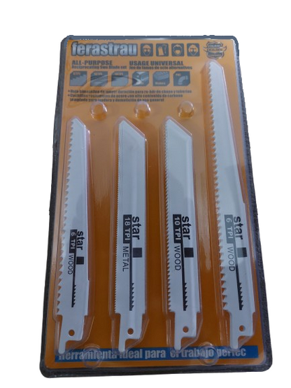 Set 10 panze fierastrau sabie, 6 TPI, 10 TPI, 18 TPI pentru lemn si metal