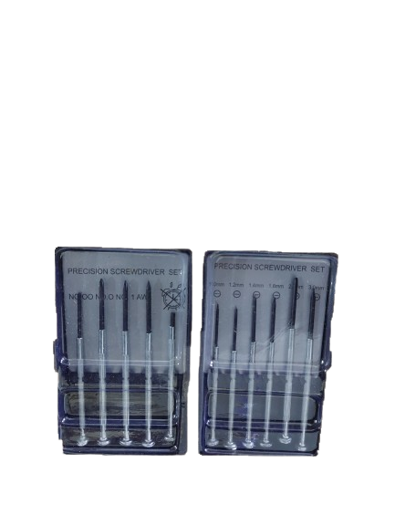 Set 11 surubelnite de precizie, 1mm, 1.2mm, 1.4mm, 1.8mm, 2.4mm, 3mm