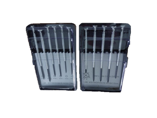 Set 11 surubelnite de precizie, 1mm, 1.2mm, 1.4mm, 1.8mm, 2.4mm, 3mm