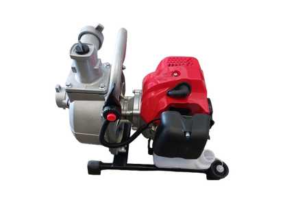 Motopompa apa pe benzina, 2 HP, 1.45kW Diametru intrare/refulare 1.5 toli, H.max 20 m, 130-160 L / min