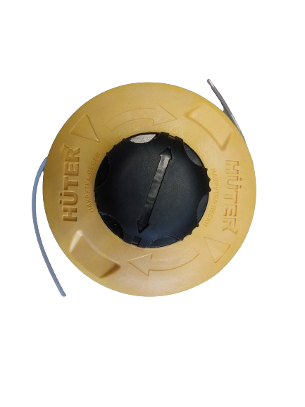 Cap tambur cu fir, mosor motocoasa galben cu buton negru