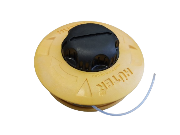 Cap tambur cu fir, mosor motocoasa galben cu buton negru