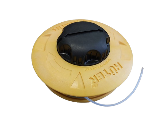 Cap tambur cu fir, mosor motocoasa galben cu buton negru