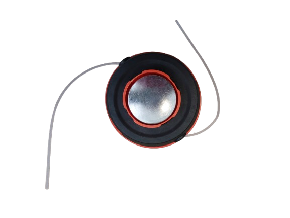 Cap tambur cu fir, mosor motocoasa negru-portocaliu cu buton aluminiu