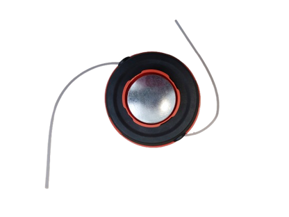 Cap tambur cu fir, mosor motocoasa negru-portocaliu cu buton aluminiu