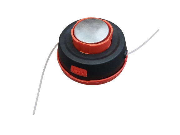 Cap tambur cu fir, mosor motocoasa negru-portocaliu cu buton aluminiu