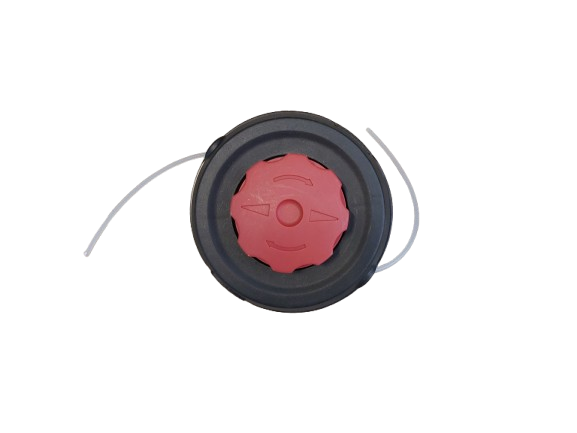 Cap tambur cu fir, mosor motocoasa negru cu buton rosu