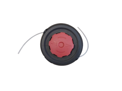 Cap tambur cu fir, mosor motocoasa negru cu buton rosu