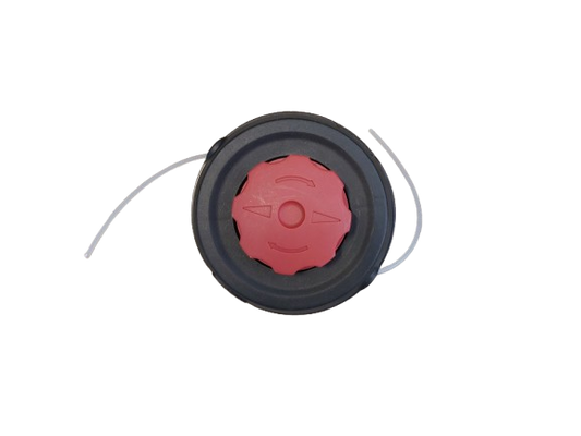 Cap tambur cu fir, mosor motocoasa negru cu buton rosu