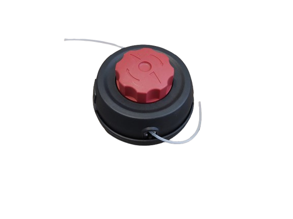 Cap tambur cu fir, mosor motocoasa negru cu buton rosu