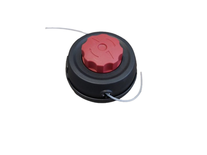 Cap tambur cu fir, mosor motocoasa negru cu buton rosu