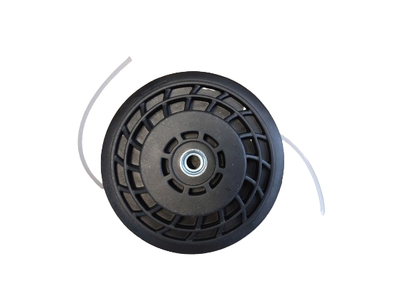 Cap tambur cu fir, mosor motocoasa negru cu buton rosu