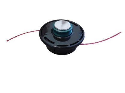 Cap tambur cu fir, mosor motocoasa negru-verde cu buton aluminiu