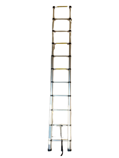 Scara telescopica 11 trepte din aluminiu, usoara, extensibila pana la 3.2 m, anti-alunecare