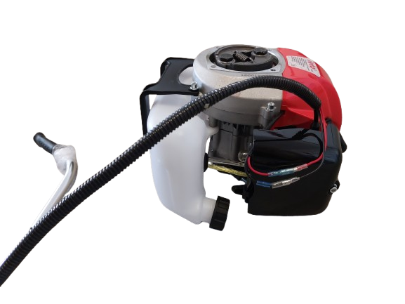 Motocoasa pe benzina cu accesorii incluse, 4.2 kW, 2 timpi, 5.6 HP, 52 CC. 9000 RPM