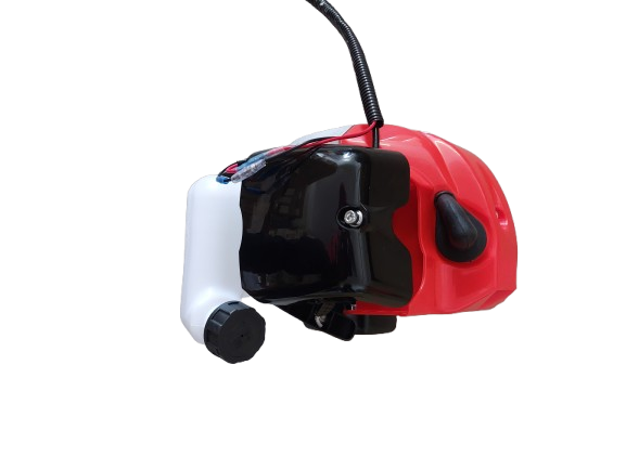 Motocoasa pe benzina cu accesorii incluse, 4.2 kW, 2 timpi, 5.6 HP, 52 CC. 9000 RPM