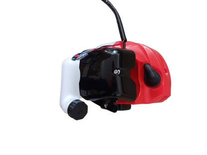 Motocoasa pe benzina cu accesorii incluse, 4.2 kW, 2 timpi, 5.6 HP, 52 CC. 9000 RPM