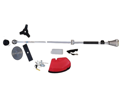 Motocoasa pe benzina cu accesorii incluse, 4.2 kW, 2 timpi, 5.6 HP, 52 CC. 9000 RPM