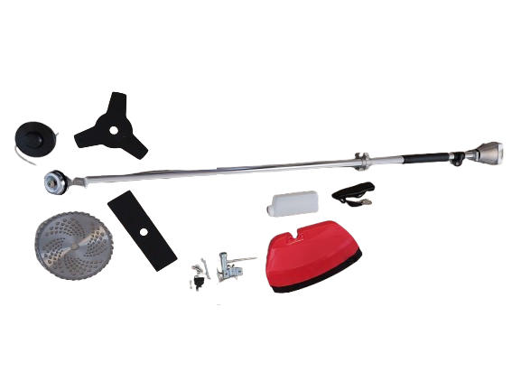 Motocoasa pe benzina cu accesorii incluse, 4.2 kW, 2 timpi, 5.6 HP, 52 CC. 9000 RPM