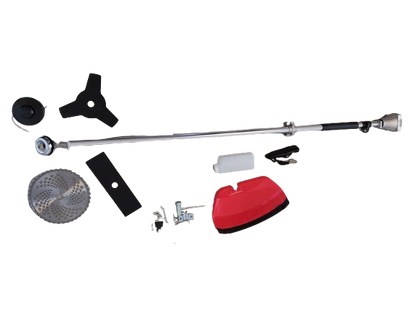 Motocoasa pe benzina cu accesorii incluse, 4.2 kW, 2 timpi, 5.6 HP, 52 CC. 9000 RPM