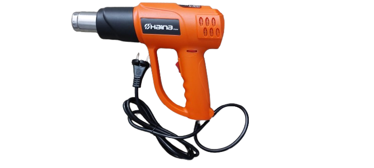 Pistol cu aer cald, 2000W, 50Hz, 8A, 300-500 L / min, 60-600°C