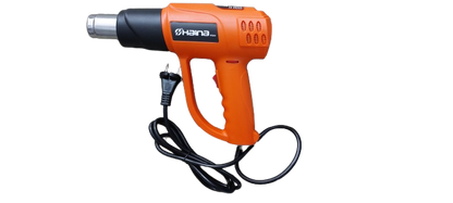 Pistol cu aer cald, 2000W, 50Hz, 8A, 300-500 L / min, 60-600°C