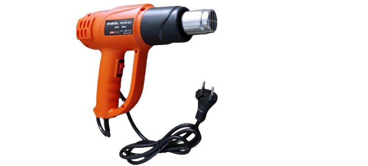Pistol cu aer cald, 2000W, 50Hz, 8A, 300-500 L / min, 60-600°C