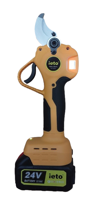 Foarfeca electrica pentru gradinarit cu 2 acumulatori, afisaj digital, 600W, 295x10x72 mm