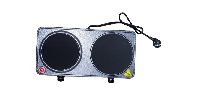 Plita electrica cu 2 ochiuri, 50/60 HZ, 2500 W, 220-240 V, 43 x 21 cm