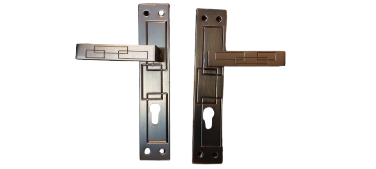 Set manere usa cu broasca si butuc cu 5 chei, Model 2