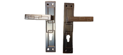 Set manere usa cu broasca si butuc cu 5 chei, Model 2
