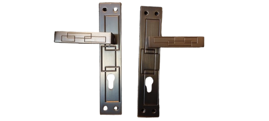 Set manere usa cu broasca si butuc cu 5 chei, Model 2