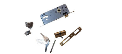 Set manere usa cu broasca si butuc cu 5 chei, Model 2