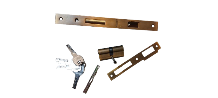 Set manere usa cu broasca si butuc cu 5 chei, Model 2