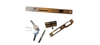 Set manere usa cu broasca si butuc cu 5 chei, Model 2