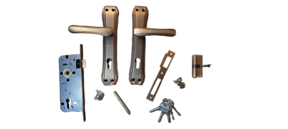 Set manere usa cu broasca si butuc cu 5 chei, Model 3