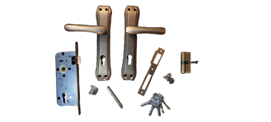 Set manere usa cu broasca si butuc cu 5 chei, Model 3
