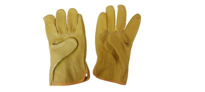 Manusi protectie din piele , marime universala, galben