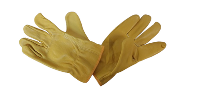 Manusi protectie din piele , marime universala, galben