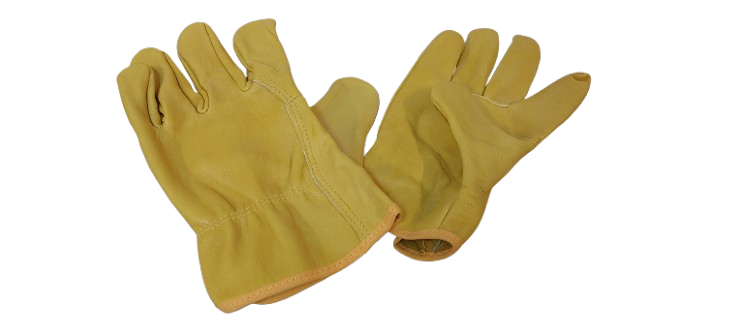 Manusi protectie din piele , marime universala, galben
