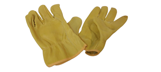 Manusi protectie din piele , marime universala, galben