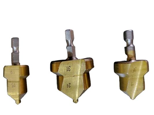 Set 3 piese burghiu tevi plastic