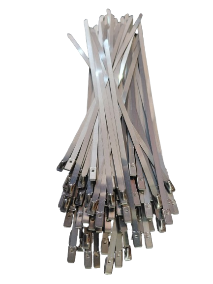 Set 100 coliere metalice 4.6x300mm