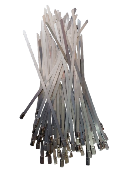 Set 100 coliere metalice 4.6x300mm