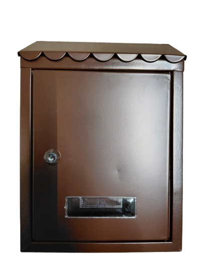 Cutie postala maro, 217x70x300 mm