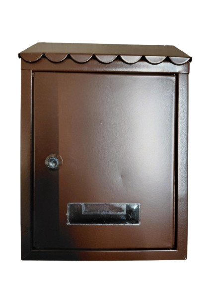 Cutie postala maro, 217x70x300 mm