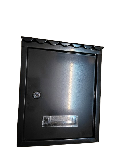 Cutie postala neagra 217x70x300 mm