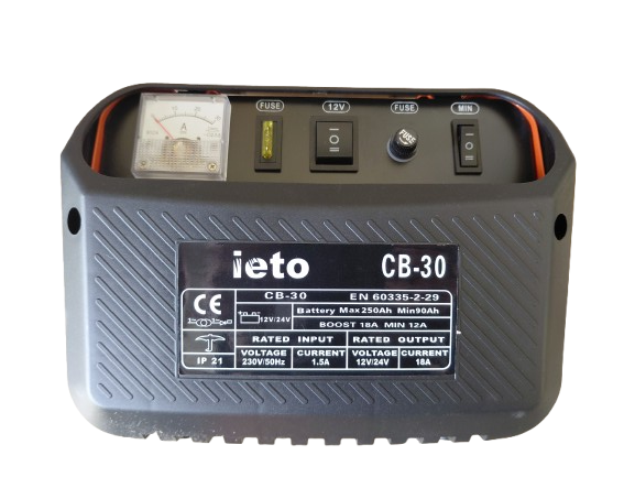 Redresor auto, incarcare baterii 12/24 V, 18A