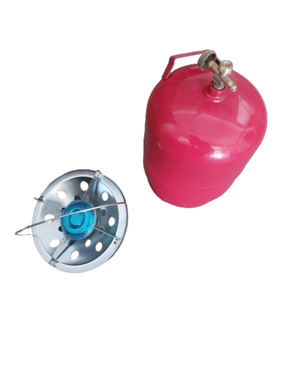 Butelie voiaj / camping cu arzator, Greutate 3 kg, Capacitate 5 litri, rosie