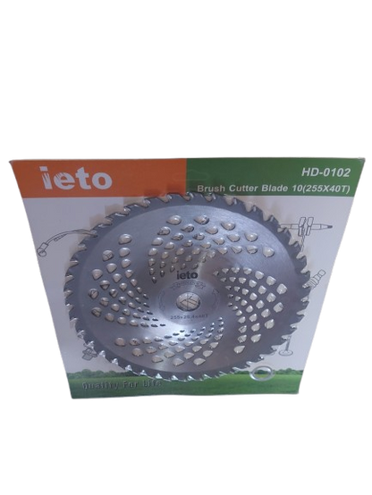 Disc motocoasa ondulat, concav cu forma de farfurie, 255 x 25.4 mm x 40T Ieto